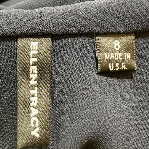 Vintage Ellen Tracy Sexy Backless Draped Sheath Body Hugging Dress Size 8  EUC - Picture 8 of 10